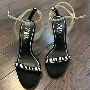 Suede Zara Zebra Heels